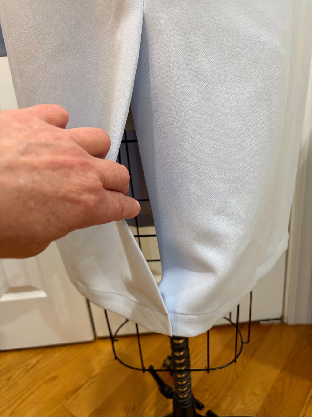 Ann Taylor Women S Light Blue Trench Coat Double Breasted Classic Spring Office - Picture 5 of 14